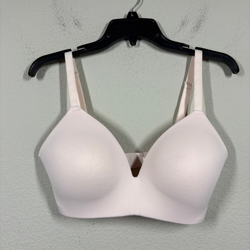 Primark Cares Size 34E Seamless T-Shirt Bra Light Pink Padded Adjustable Straps